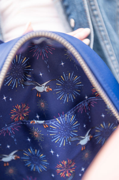 Loungefly Disney The Little Mermaid Ariel Fireworks Mini Backpack - IRL Interior Lining