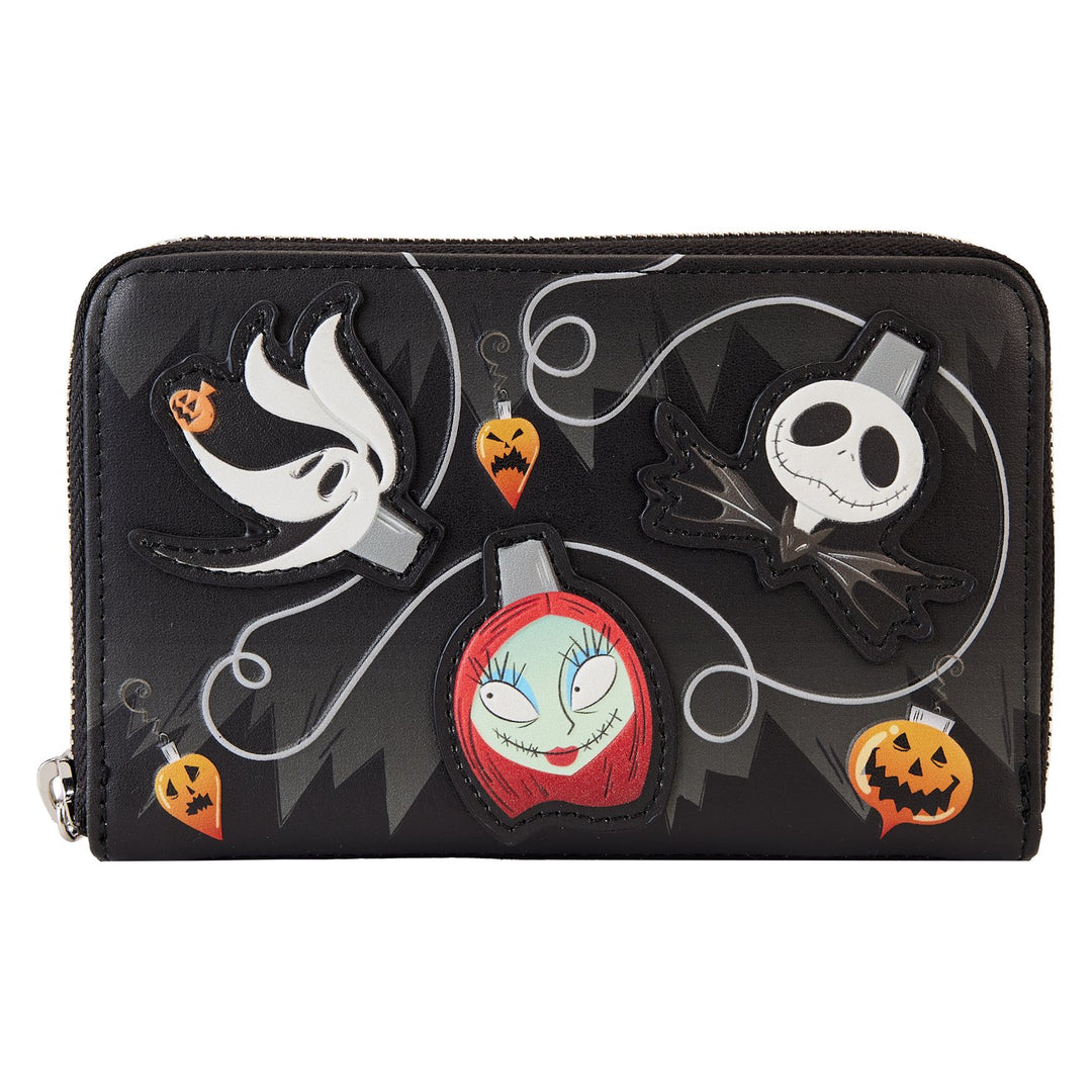 Loungefly Disney Nightmare Before Christmas Tree Lights Zip-Around Wallet - Front