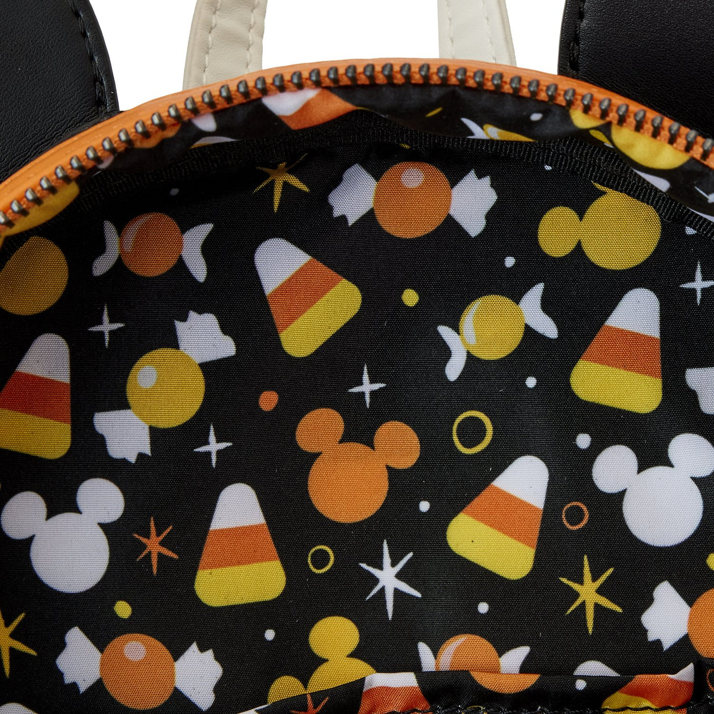 Loungefly Disney Candy Corn Minnie Cosplay Mini Backpack - Interior Lining