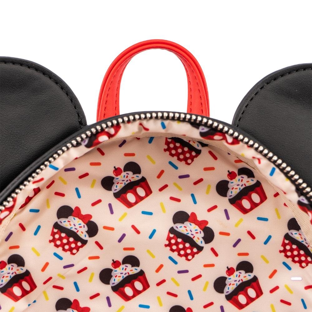 Loungefly Disney Minnie "Oh My" Cosplay Sweets Mini Backpack - Inside