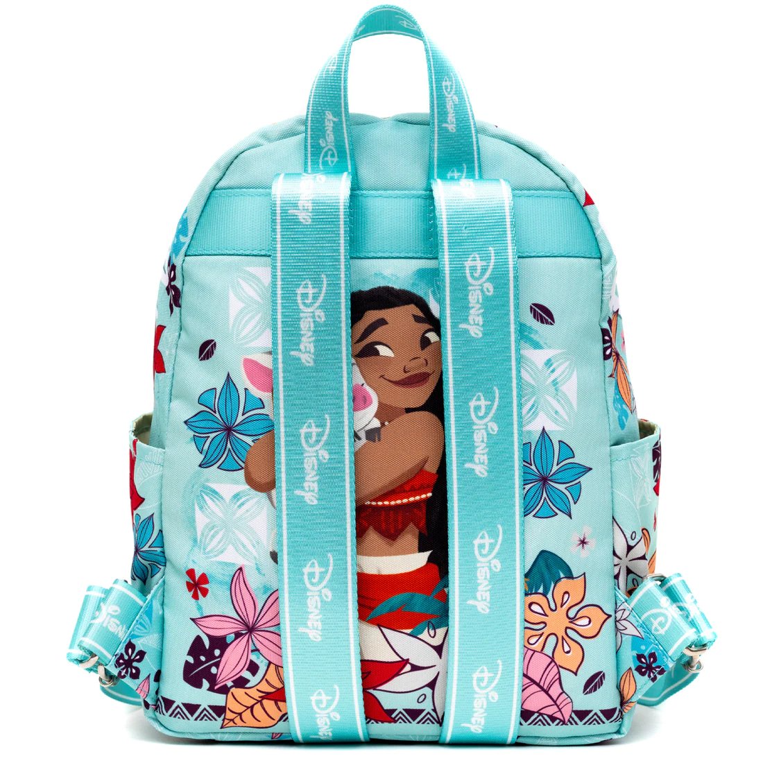 WondaPop Disney Moana Pua and Hei Hei Nylon Mini Backpack - Back with Straps