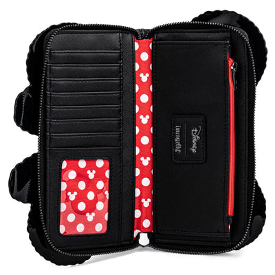 Loungefly Disney Mickey & Minnie Mouse Balloons Cosplay Zip-Around Wallet - Interior