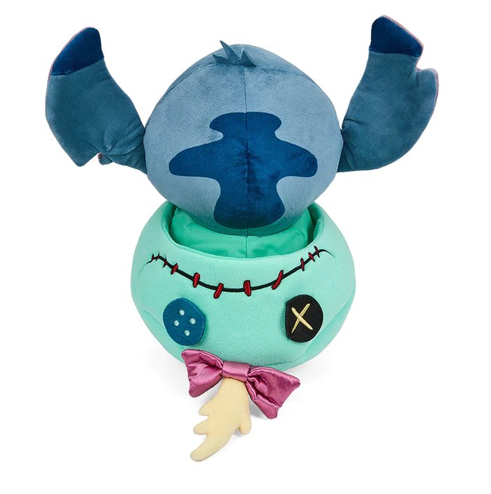Kidrobot Disney Lilo and Stitch 13" Stitch As Scrump Plush Toy - Back Hood Off