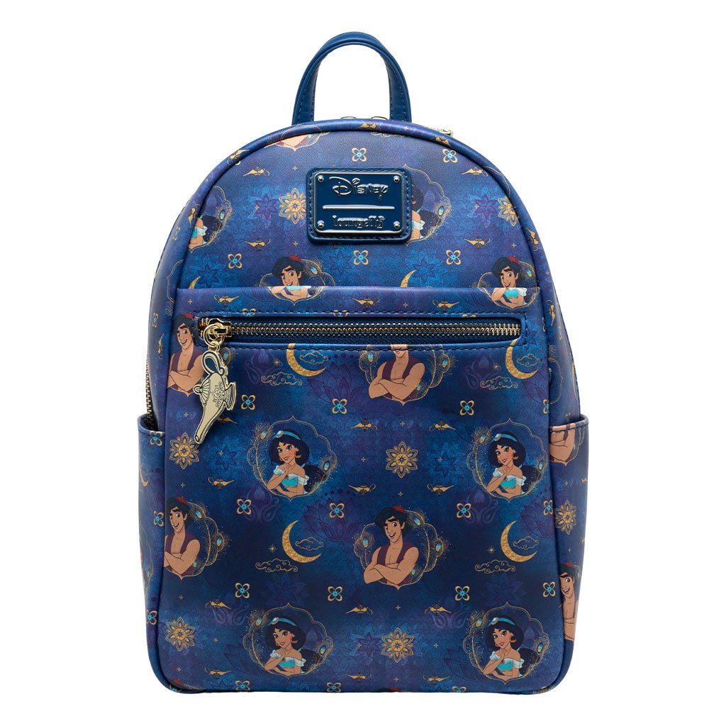 707 Street Exclusive - Loungefly Disney Aladdin and Jasmine Mini Backpack - Front