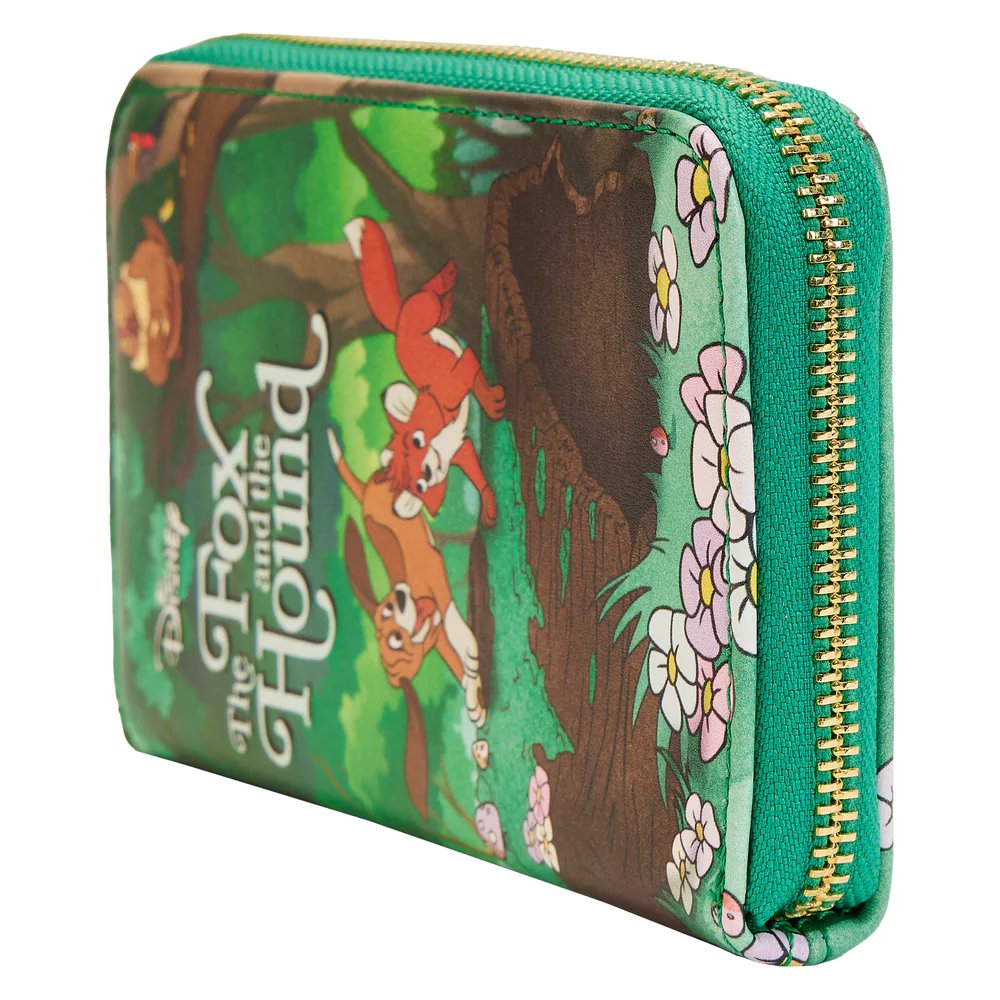 Loungefly Disney Classic Books Fox and the Hound Zip-Around Wallet - Side View