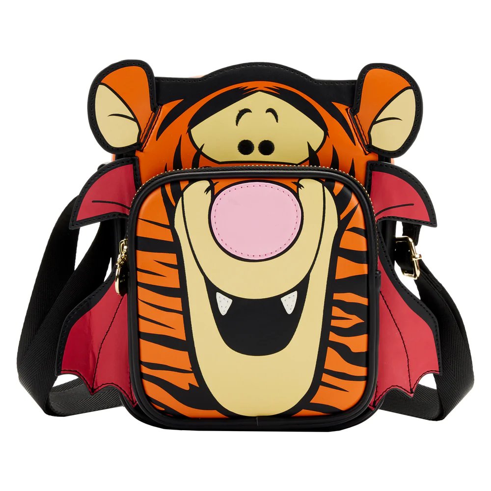 Loungefly Disney Winnie the Pooh Tigger Vampire Cosplay Passport Bag - Front