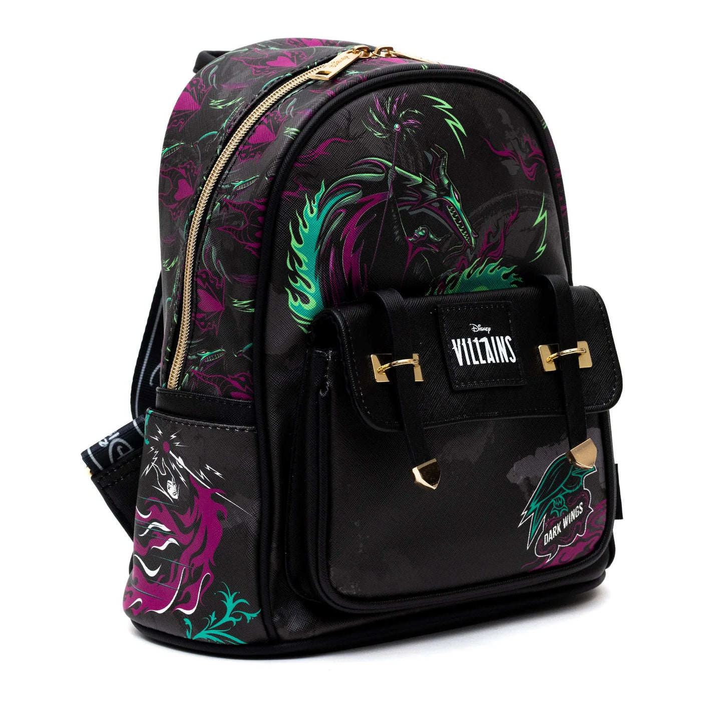 WondaPop Disney Villains Maleficent Dragon Mini Backpack - Side View