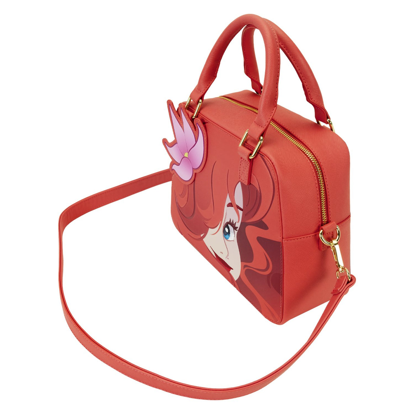 Loungefly Disney The Little Mermaid 35th Anniversary Ariel Face Crossbody - Top View