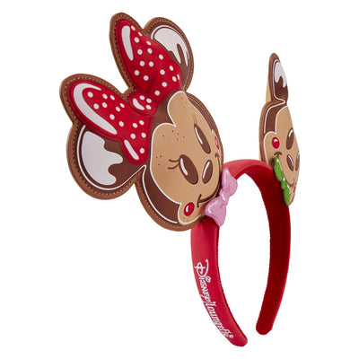 Loungefly Disney Mickey and Friends Gingerbread Cookie Allover Print Ear Holder Mini Backpack - Headband Side