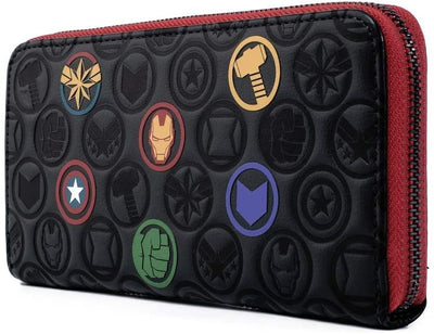 Marvel Avengers Debossed Icons Zip-Around Wallet