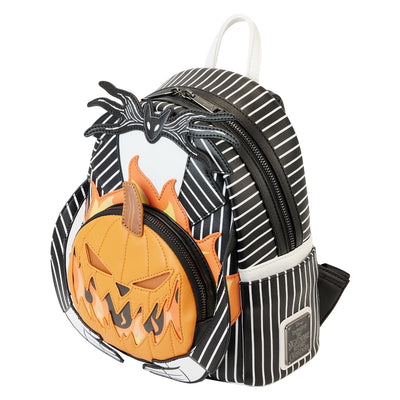 Loungefly Disney Nightmare Before Christmas Jack Pumpkin Head Mini Backpack - Top View