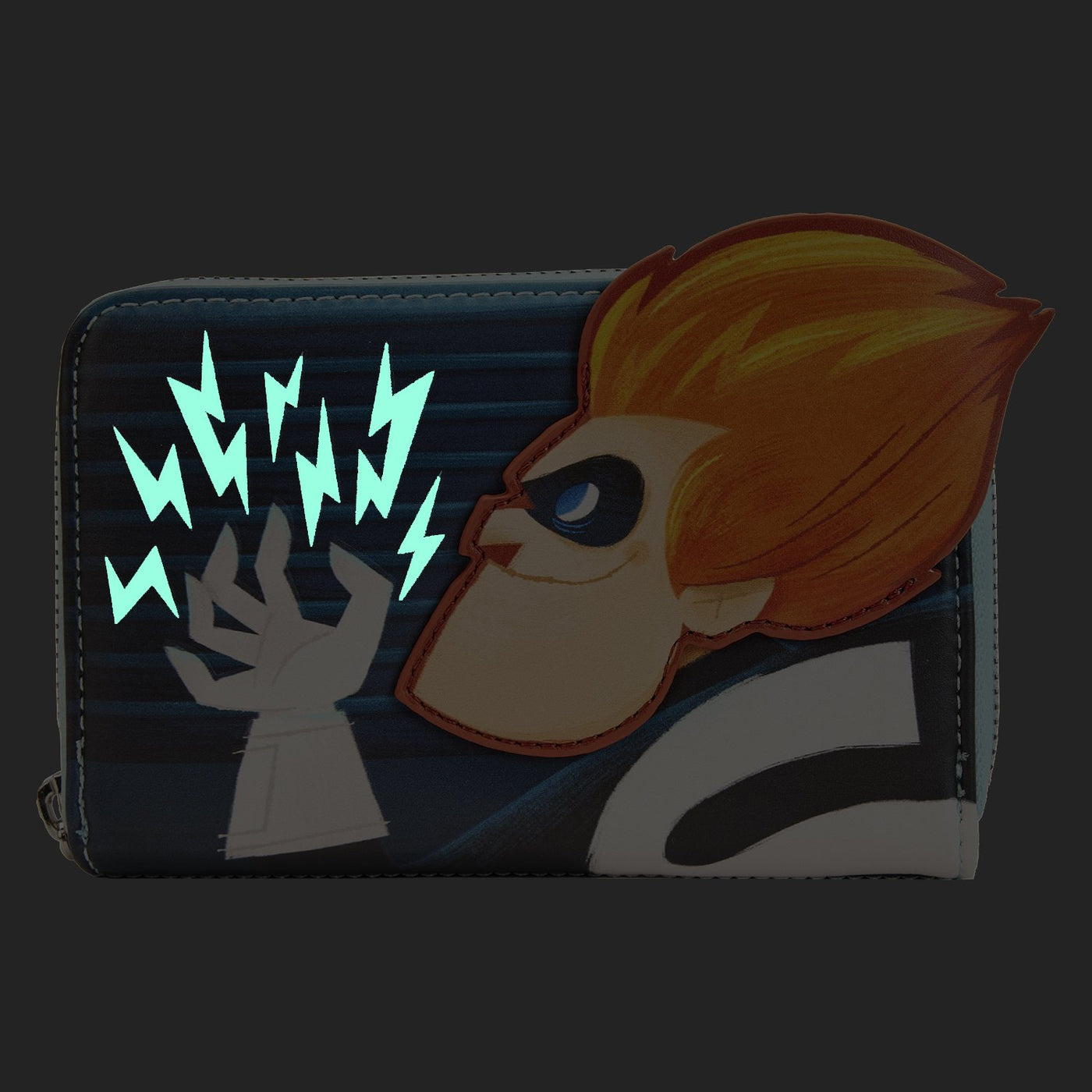 Loungefly Disney Pixar Moments Incredibles Syndrome Zip-Around Wallet - Glow in the Dark