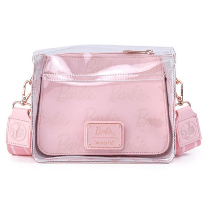 Barbie Rose Gold Pouch and Clear Crossbody