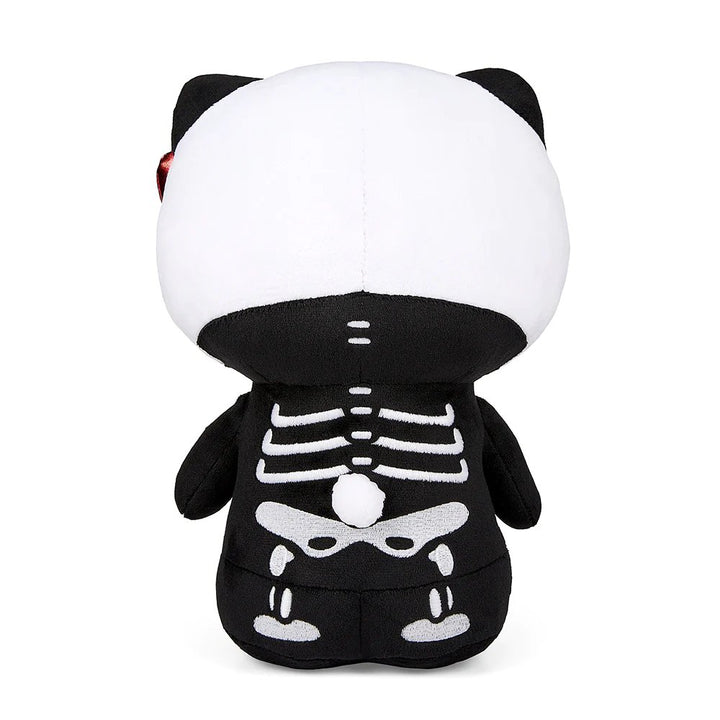 Kidrobot Sanrio Glow in the Dark 13" Hello Kitty Skelebones Plush Toy - Back