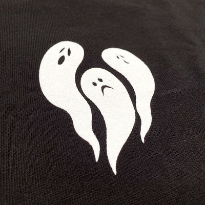 Halloween Ghosts California Crew Neck Spirit Jersey - Ghost Print Close Up