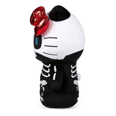 Kidrobot Sanrio Glow in the Dark 13" Hello Kitty Skelebones Plush Toy - Full Side View