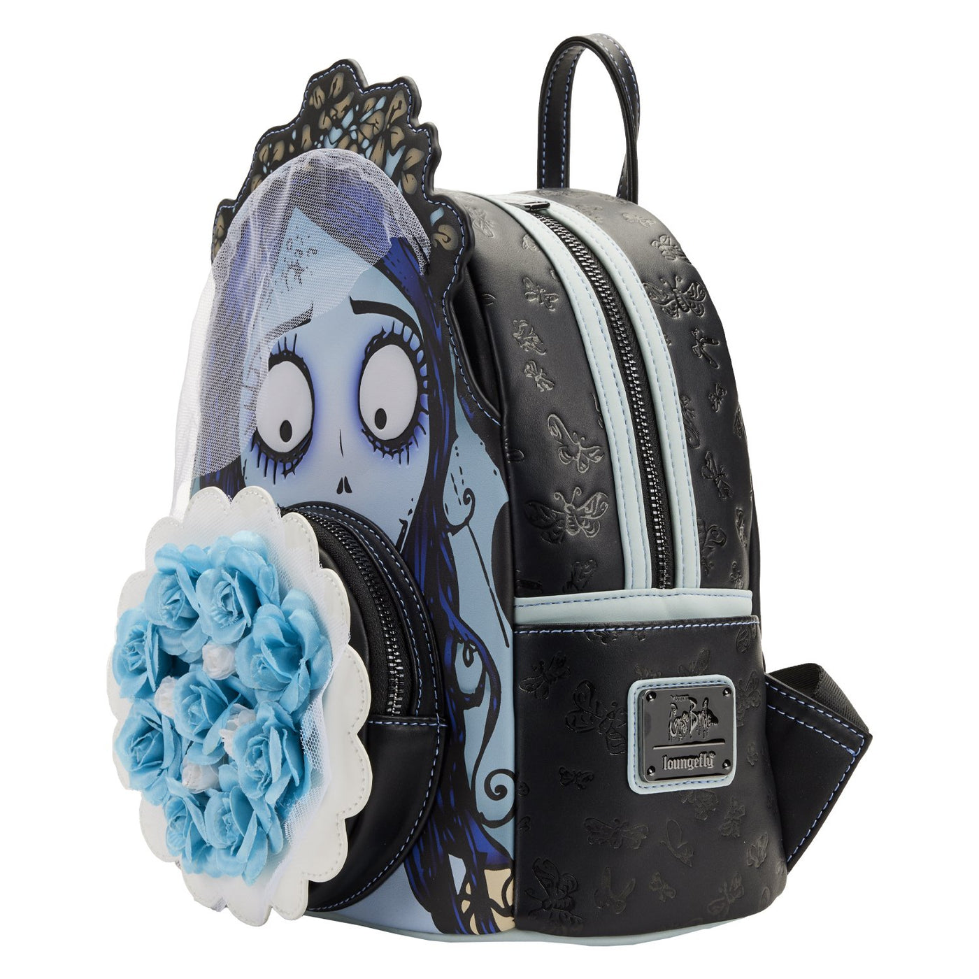 Loungefly Corpse Bride Emily Bouquet Mini Backpack - Side View