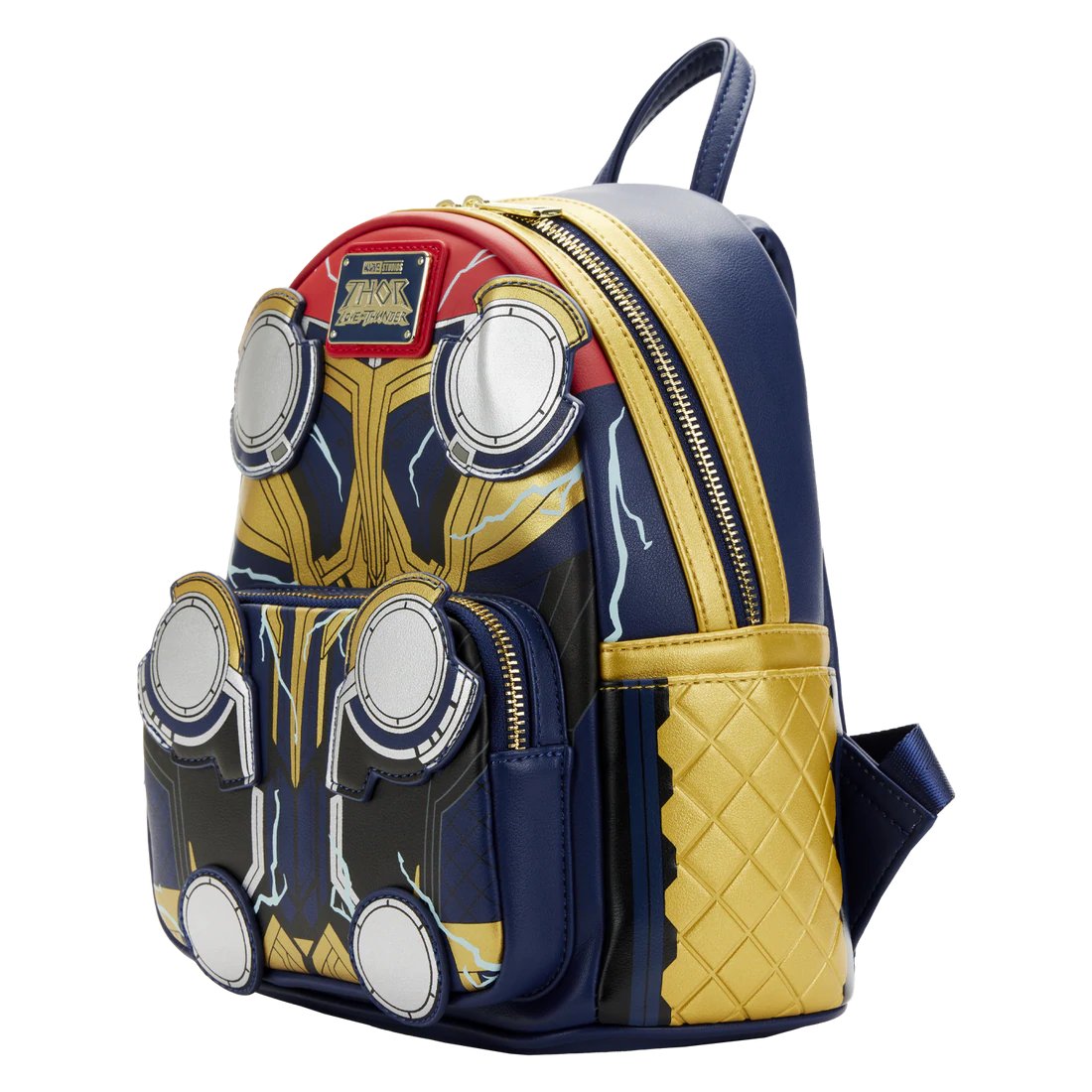 Loungefly Marvel Thor Love & Thunder Cosplay Mini Backpack - Close Up