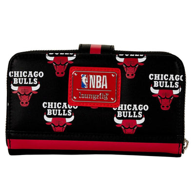 Loungefly NBA Chicago Bulls Logo Zip-Around Wallet - Back