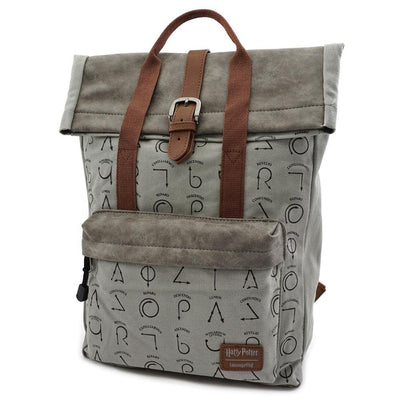 Loungefly x Harry Potter Spells Fold-Over Backpack - SIDE