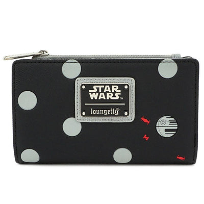 Loungefly x Star Wars Polka Dot Death Star Patterned Wallet - FRONT