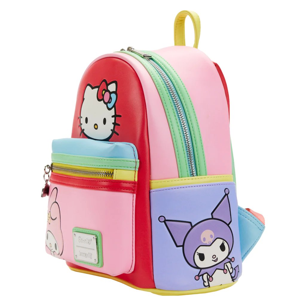 Loungefly Sanrio Hello Kitty And Friends Color Block Mini Backpack - Right Side