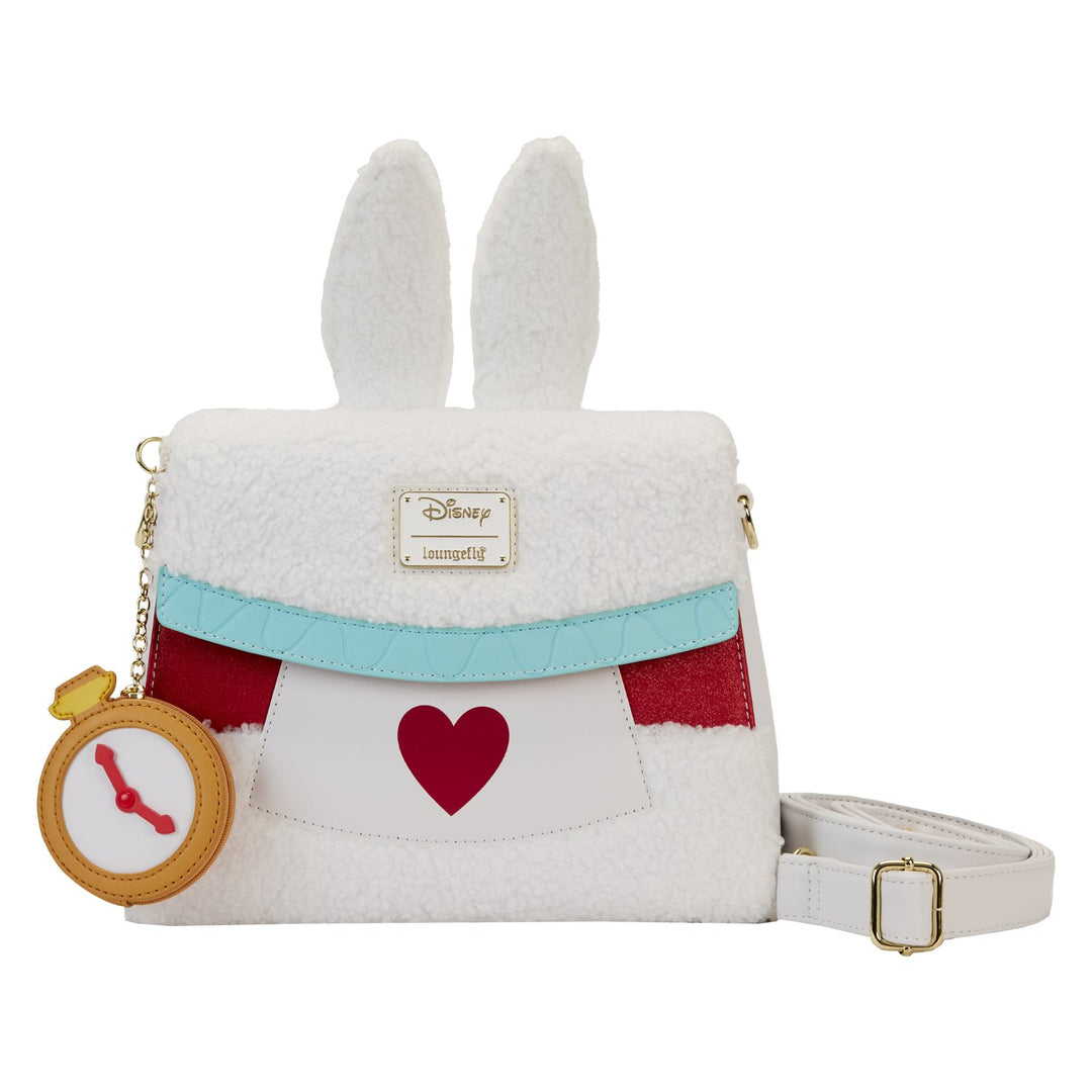 Loungefly Disney Alice in Wonderland White Rabbit Cosplay Crossbody - Front