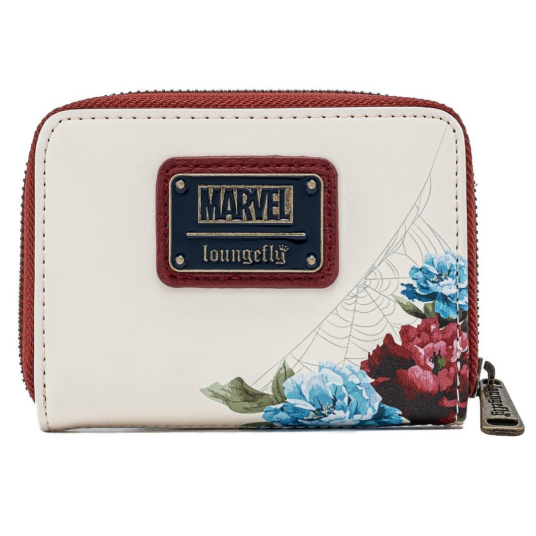 Marvel Spider-Man Floral Allover Print Zip-Around Wallet