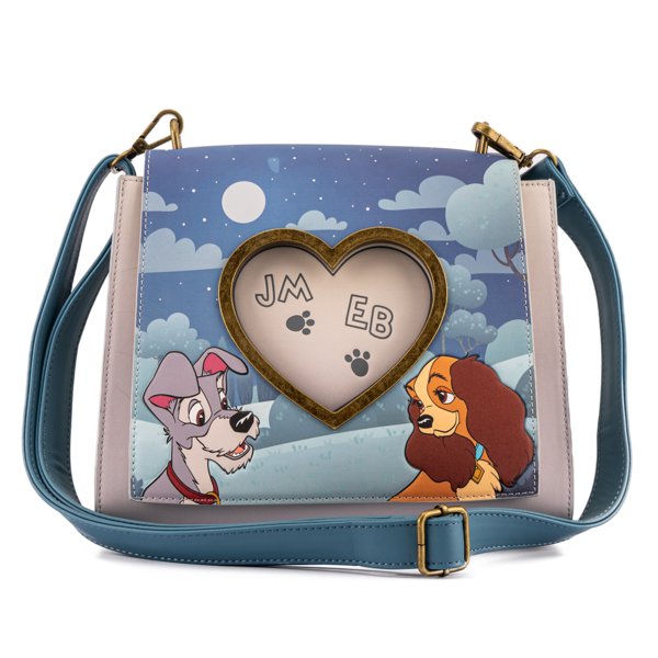 Loungefly Disney Lady &amp;amp;amp;amp; The Tramp Wet Cement Crossbody - Front