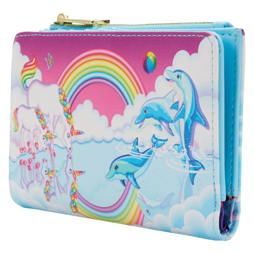 Loungefly Lisa Frank Markie Reflection Flap Wallet - Side View