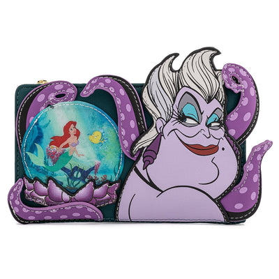 Loungefly Disney Villains Little Mermaid Ursula Crystal Ball Flap Wallet
