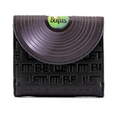 Loungefly The Beatles "Let It Be" Vinyl Record Zip-Around Wallet - Front