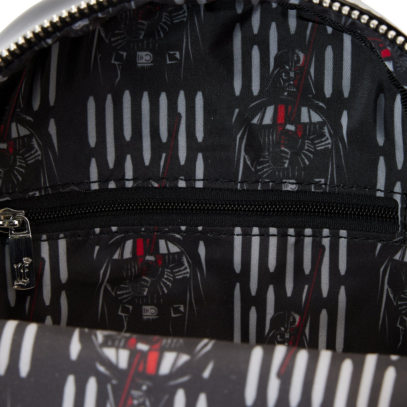 671803441651 - Loungefly Star Wars Darth Vader Figural Helmet Crossbody Bag - Interior Lining
