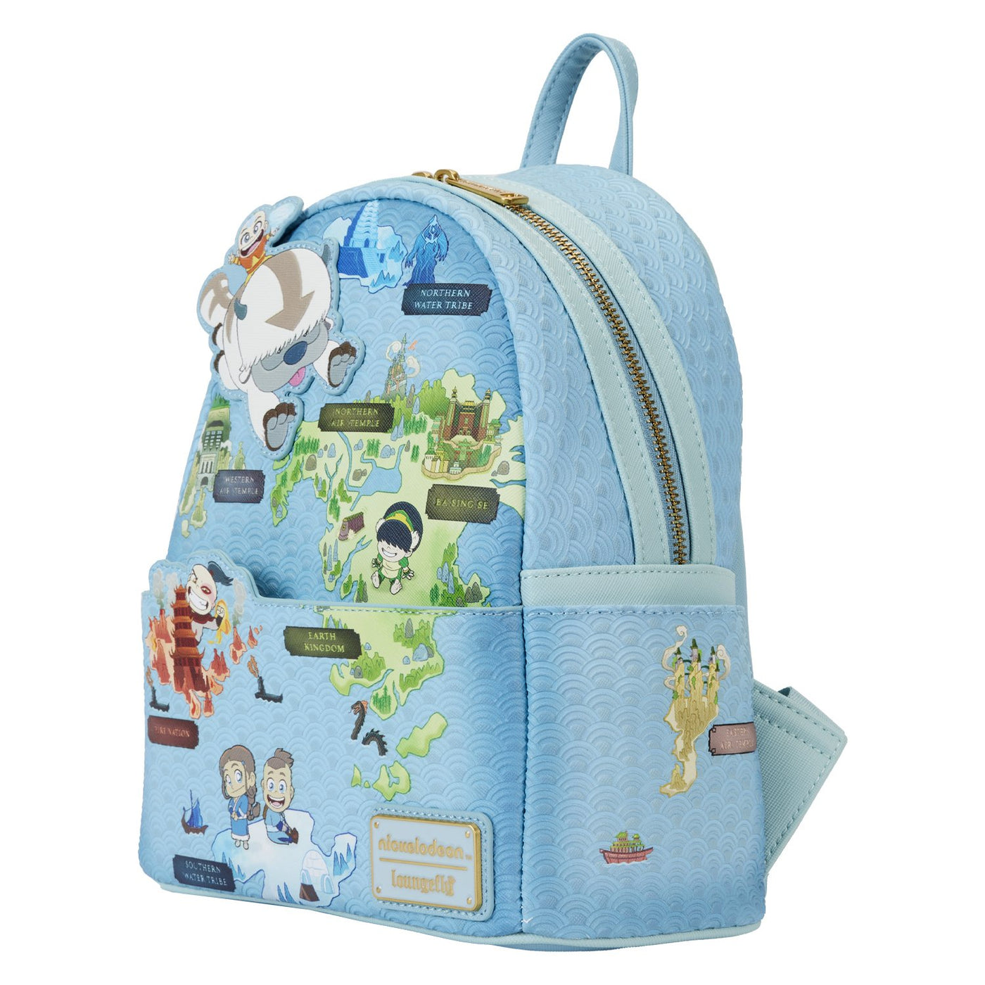 Loungefly Nickelodeon Avatar the Last Airbender Map Mini Backpack - Side View