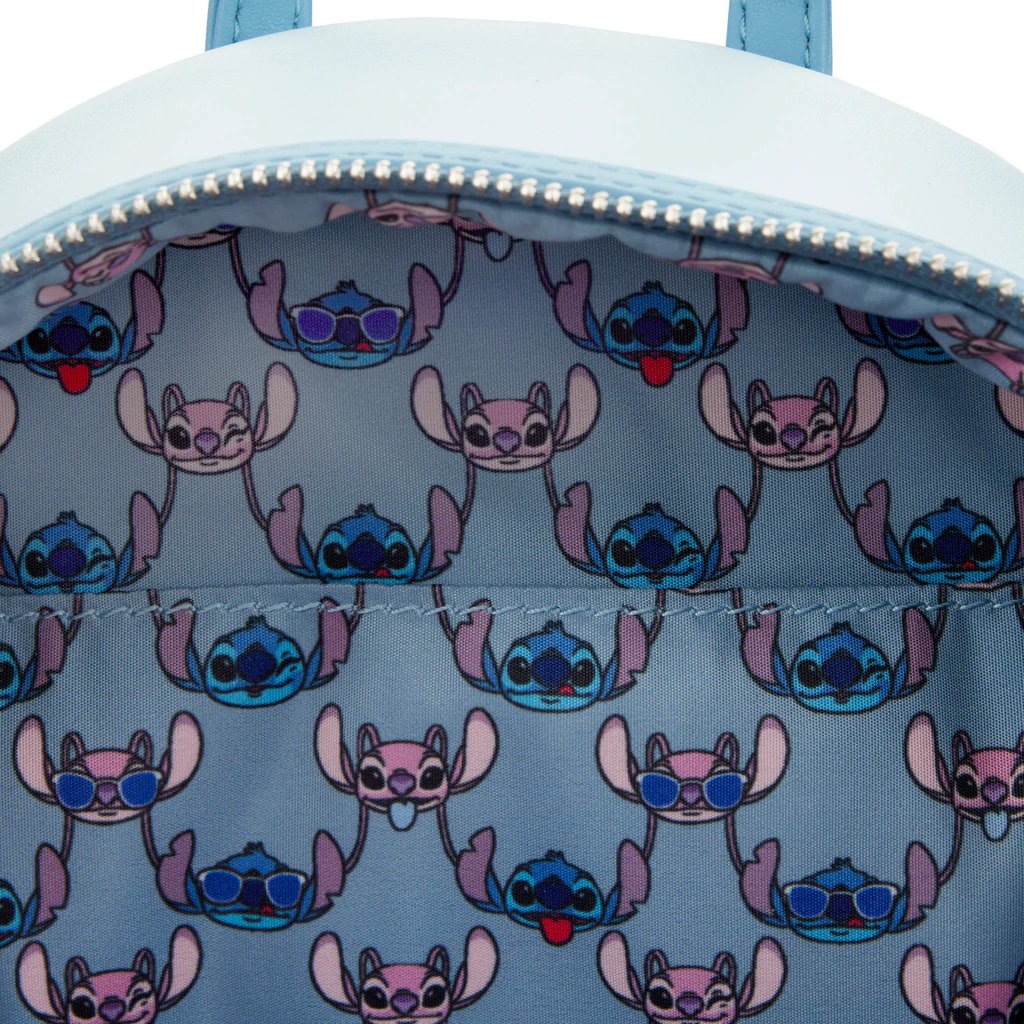 Loungefly Disney Lilo & Stitch Snow Cone Date Night Mini Backpack - Interior Lining