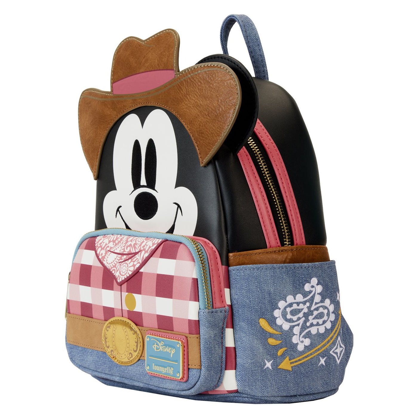 Loungefly Disney Western Mickey Mouse Cosplay Mini Backpack - Side