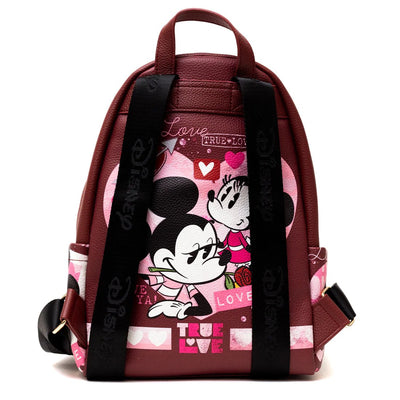 WondaPop Disney Valentine Mickey and Minnie Mini Backpack - Back