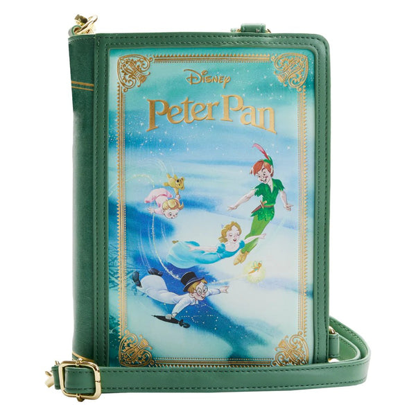 Loungefly Disney Peter Pan 時計クロスバディバッグ Loungefly Disney Peter Pan Glow Clock Crossbody: Handbags