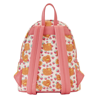 671803458147 - Loungefly Sanrio Hello Kitty Breakfast Waffle Mini Backpack - Back