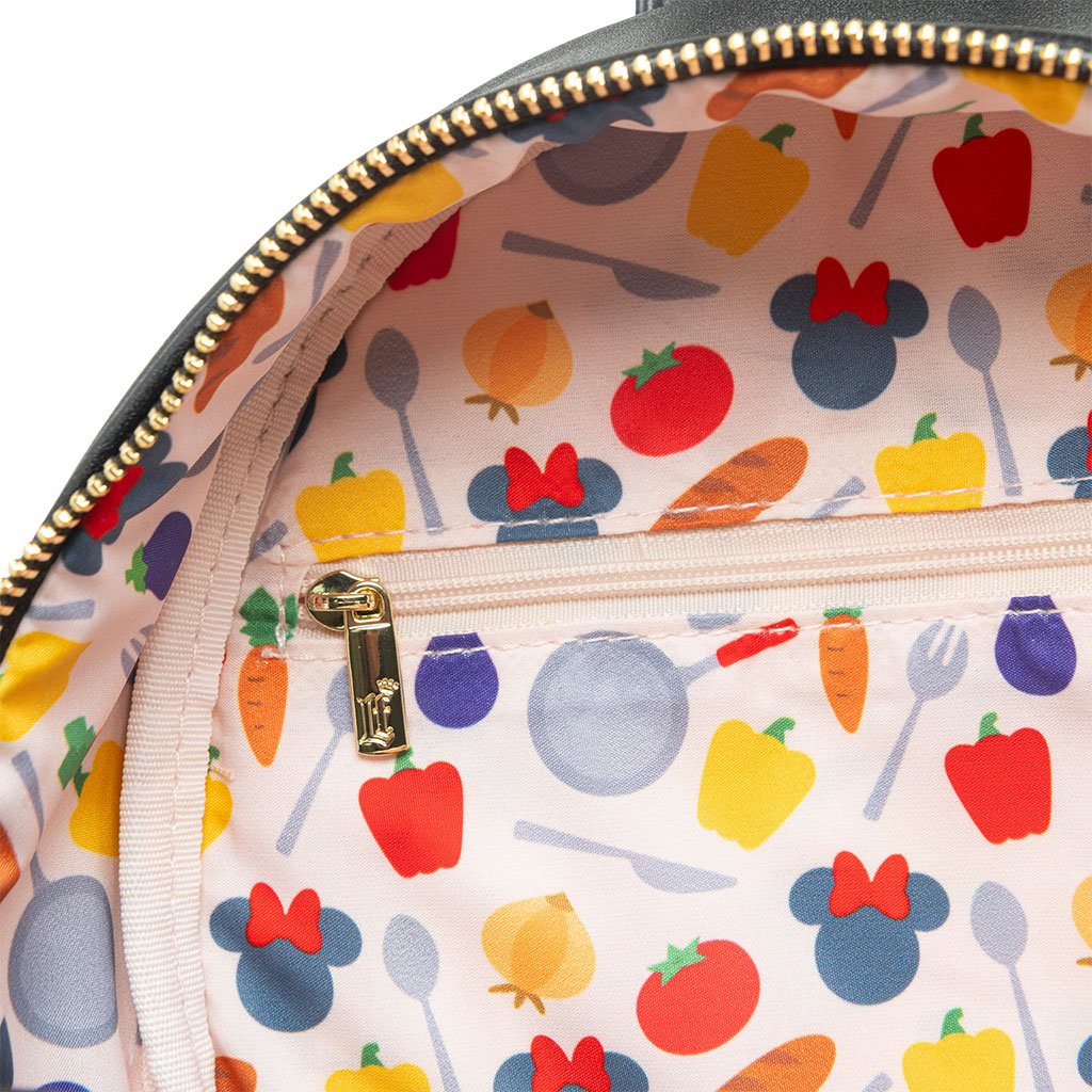 707 Street Exclusive - Loungefly Disney Chef Minnie Cosplay Mini Backpack - Interior Lining