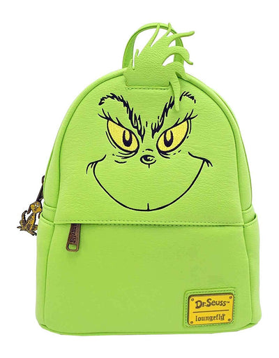 Loungefly Dr. Seuss The Grinch Faux Leather Mini Backpack