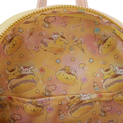 Loungefly Sanrio Pompompurin Carnival Mini Backpack - Interior Lining