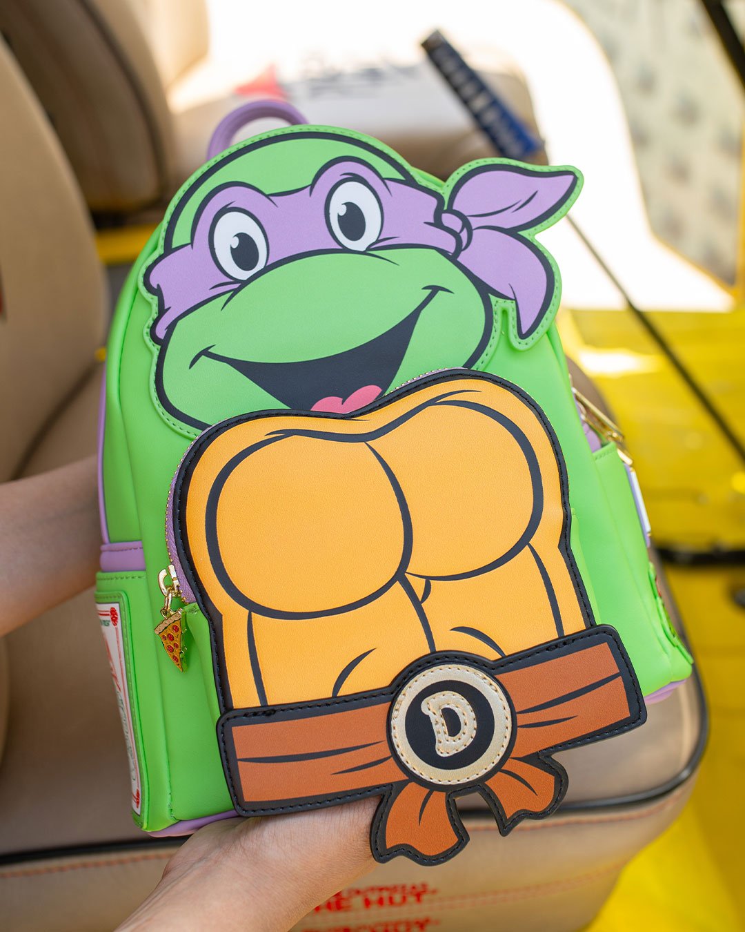 671803390911 - 707 Street Exclusive - Loungefly Nickelodeon TMNT Donatello Cosplay Mini Backpack - IRL 01