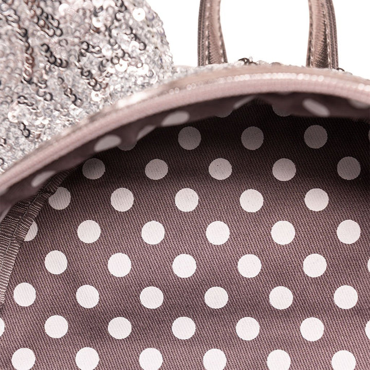 Loungefly Minnie orders sequin polka dot mini backpack