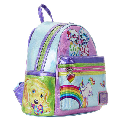 Loungefly Lisa Frank Color Block Mini Backpack - Side View