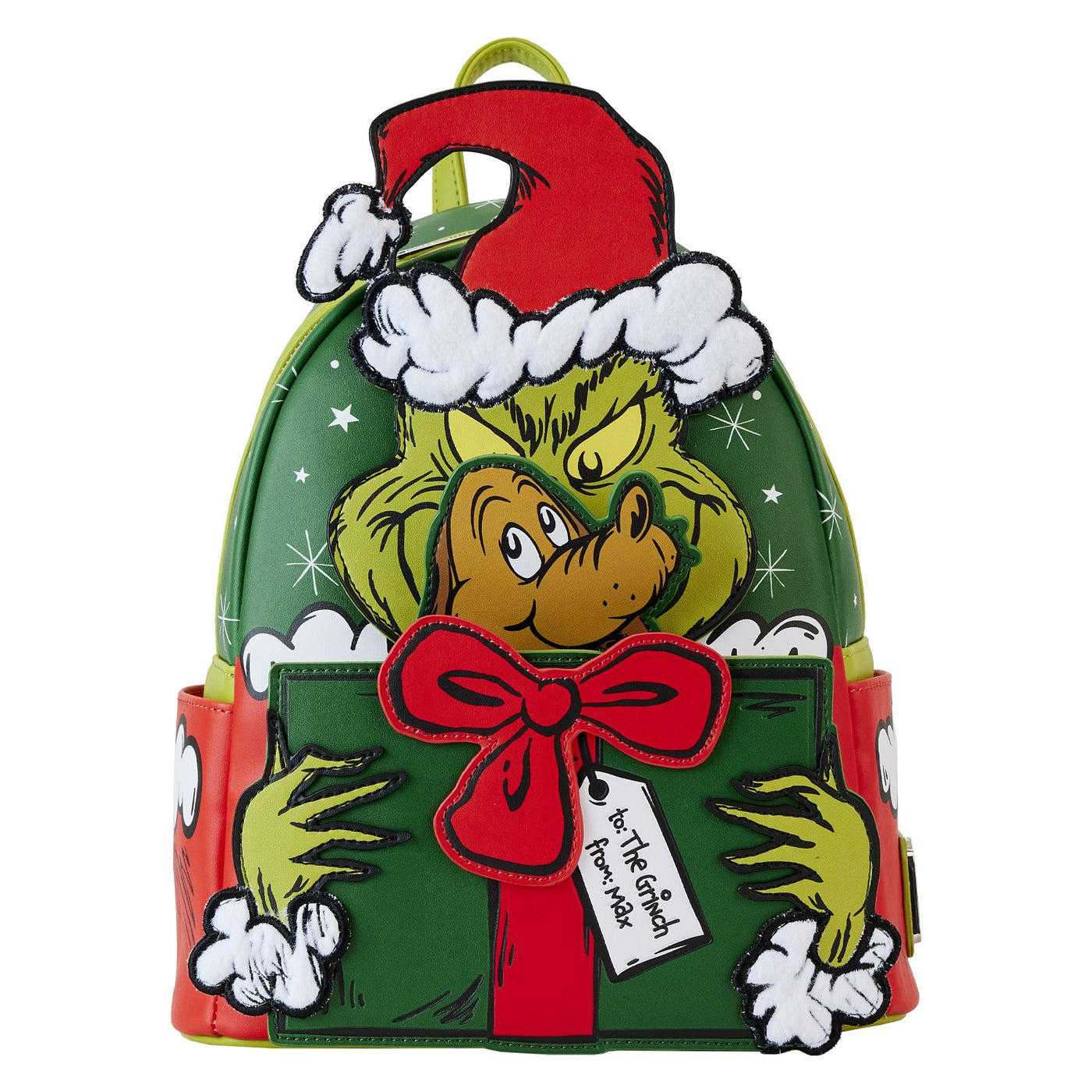 Loungefly Dr Seuss Grinch Santa Cosplay Mini Backpack - Front