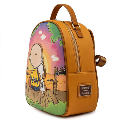 Peanuts Charlie and Snoopy Sunset Mini Backpack