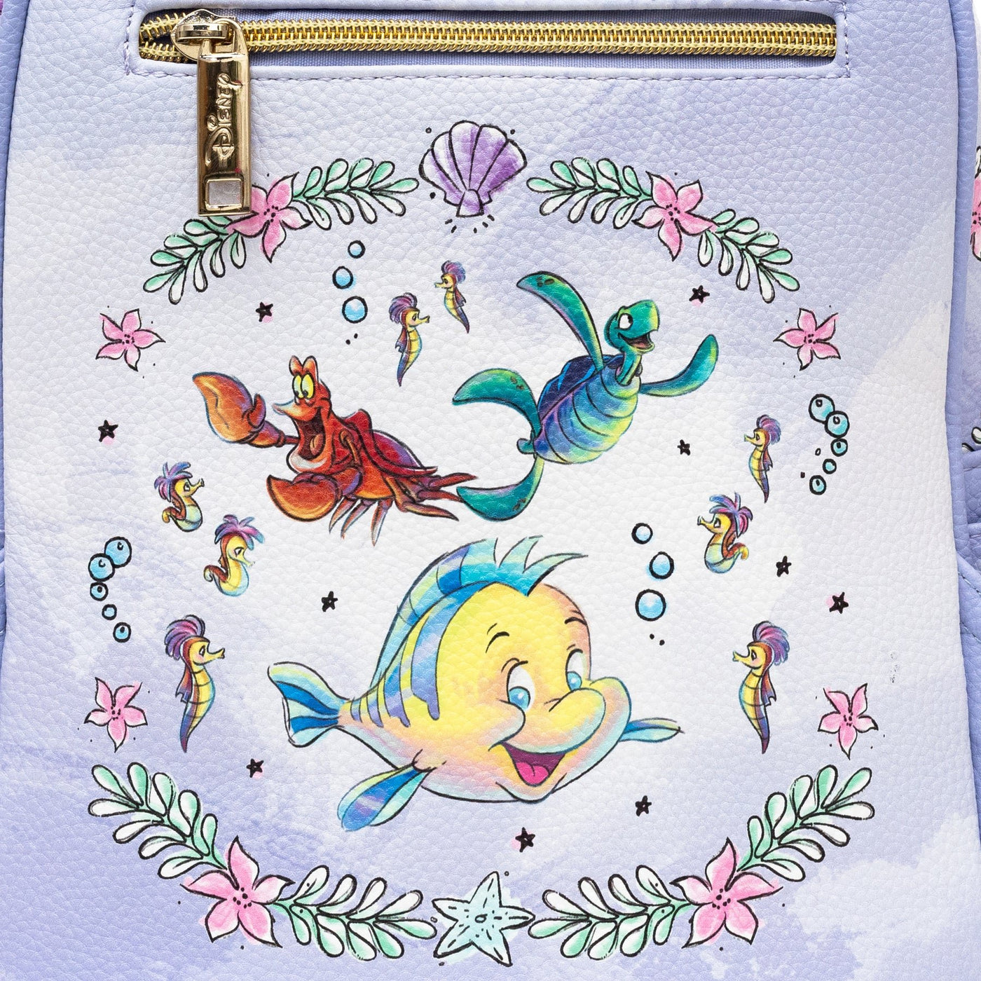 WondaPop Disney The Little Mermaid Ariel Mini Backpack - Back Close Up