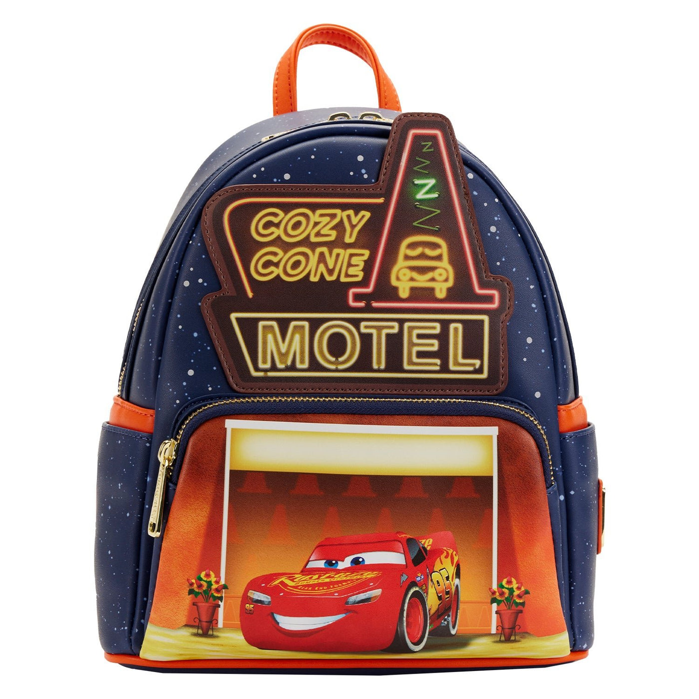 Loungefly Disney Pixar Moments Cars Cozy Cone Mini Backpack - Front