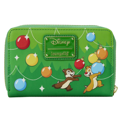 Loungefly Disney Chip and Dale Ornaments Zip-Around Wallet - Back
